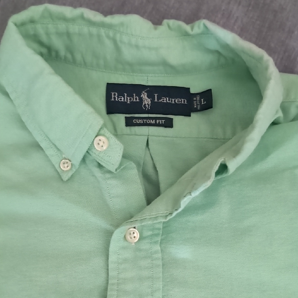 Ralph Lauren Men's Green Shirt